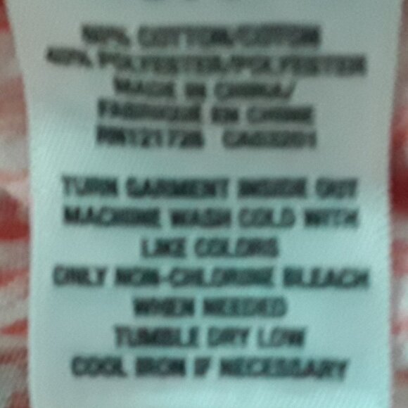 Aeropostale junior small orange/white patterned crop t-shirt - Picture 5 of 5